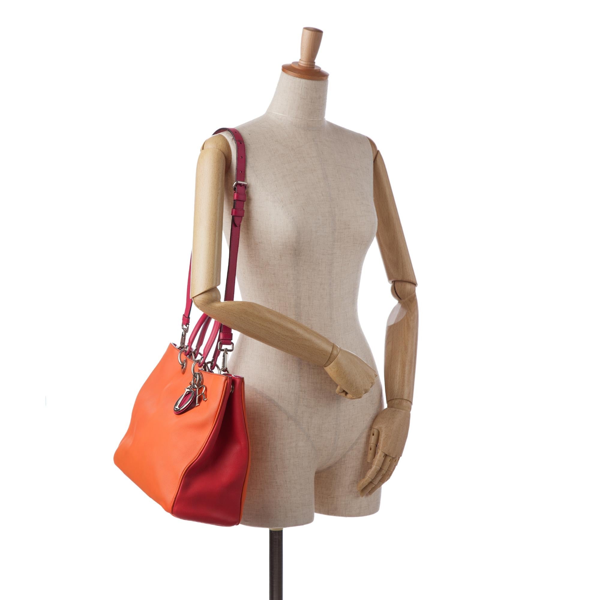 Dior Large Diorissimo Bicolor Satchel (SHG-R4S0Si)