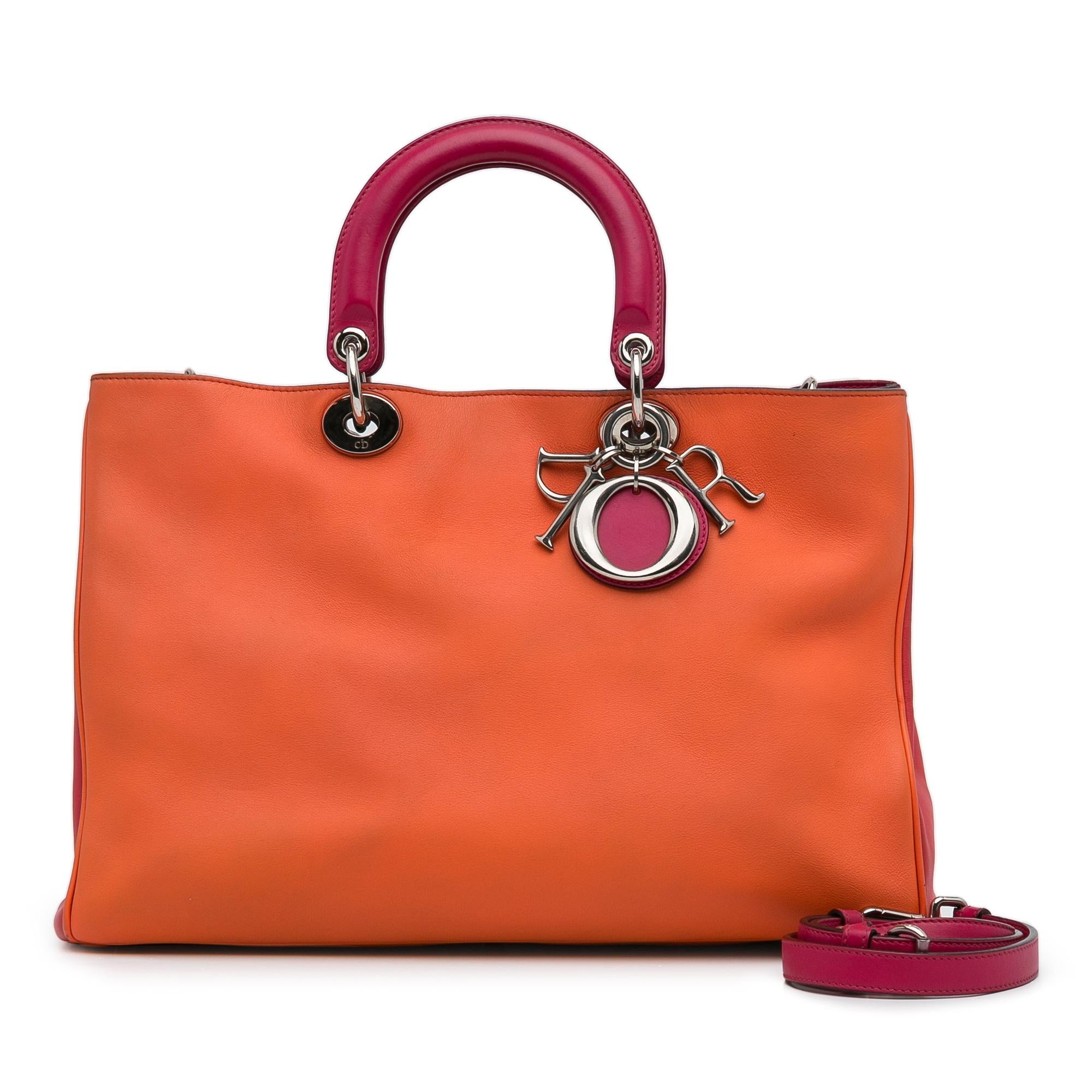 Dior Large Diorissimo Bicolor Satchel (SHG-R4S0Si)