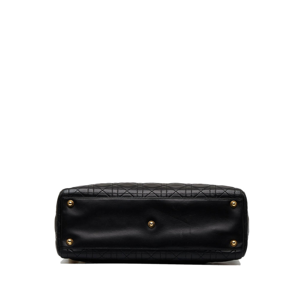 Dior Large Lambskin Cannage Lady Dior (SHG-V97ffY)