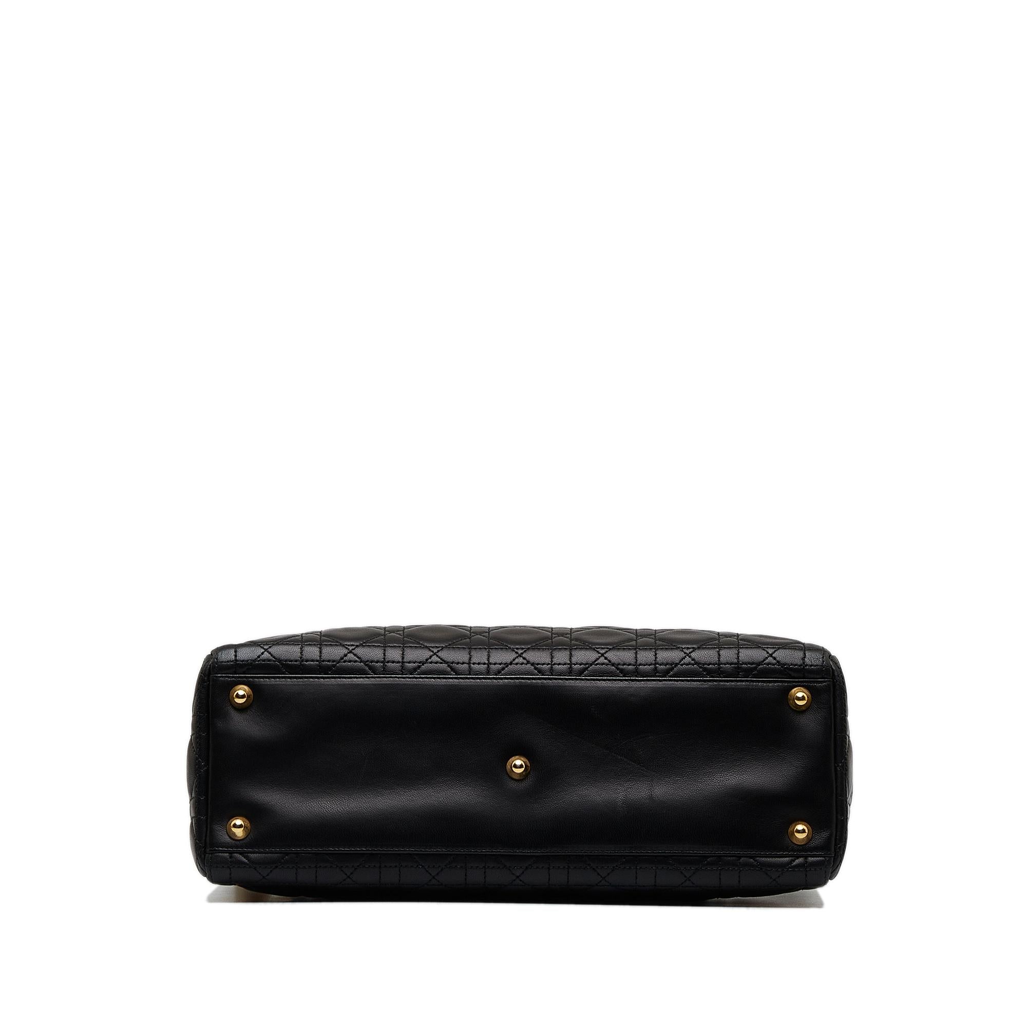 Dior Large Lambskin Cannage Lady Dior (SHG-V97ffY)