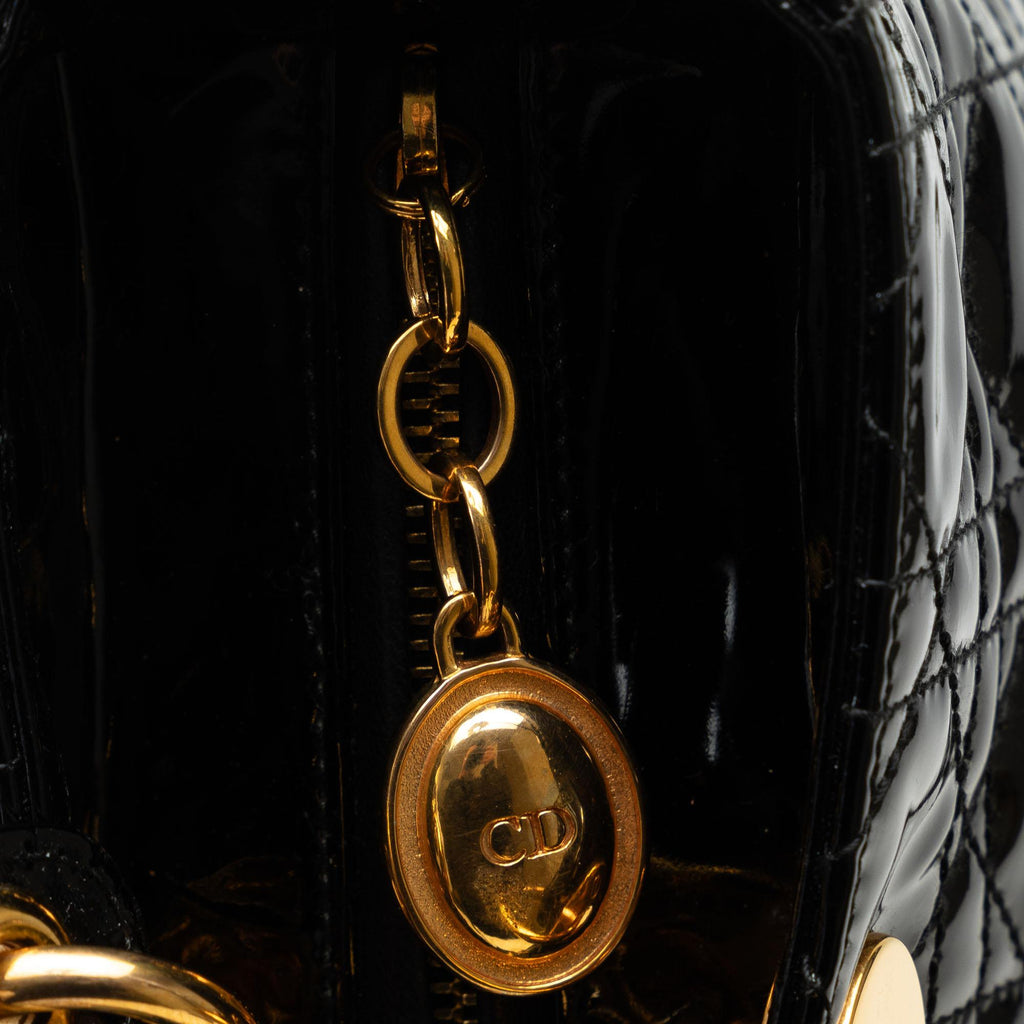 Dior Large Patent Cannage Lady Dior (SHG-LBSYp7)