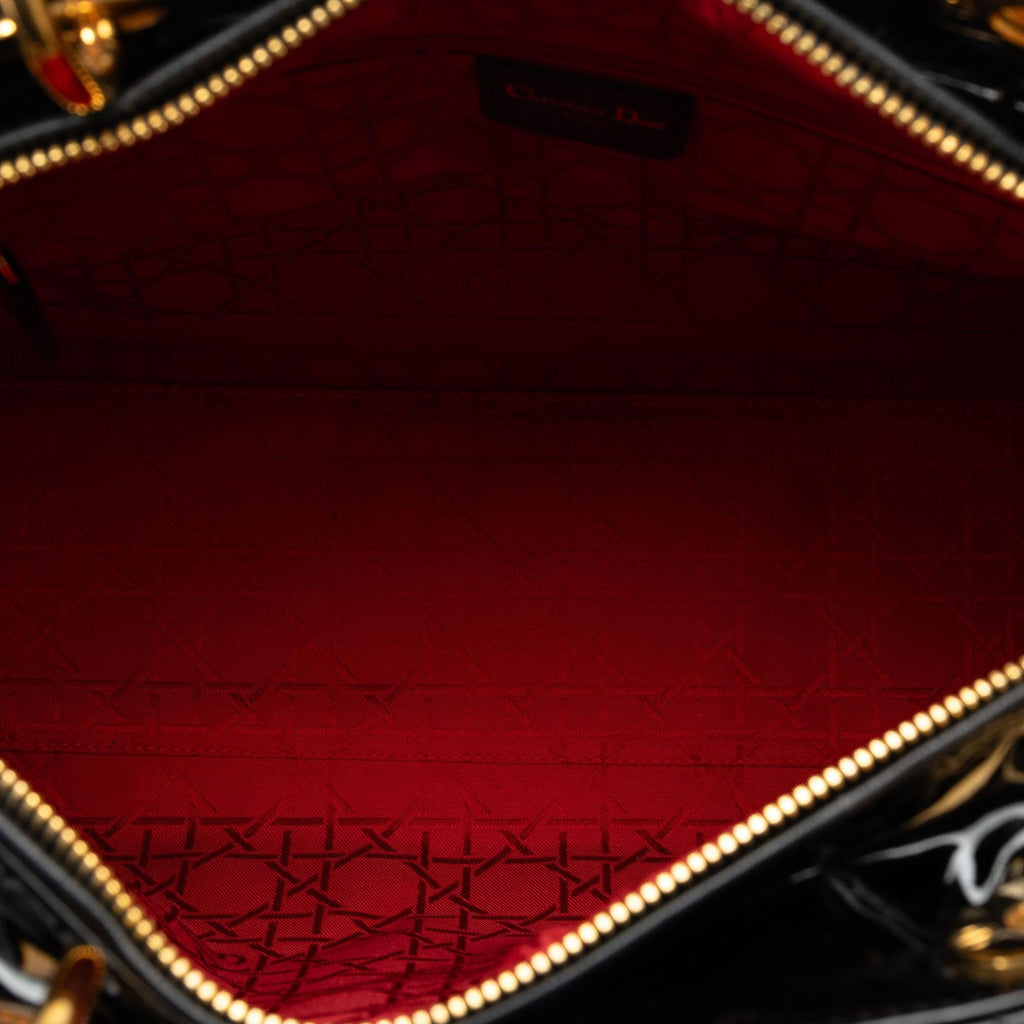 Dior Large Patent Cannage Lady Dior (SHG-LBSYp7)