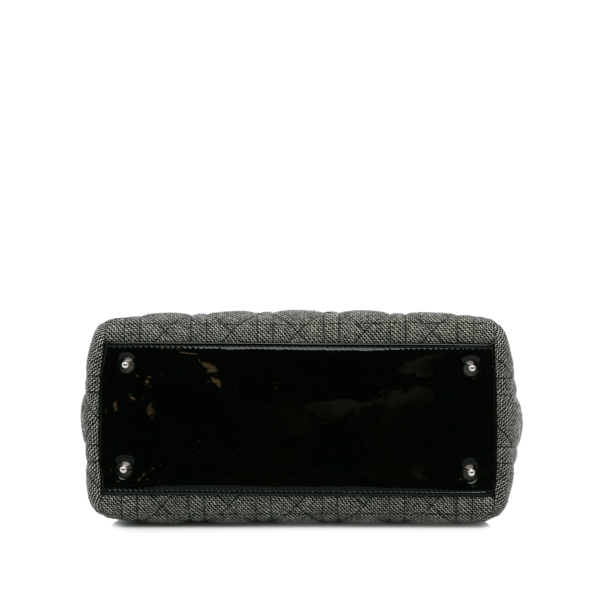 Dior Medium Cannage Tweed Lady Dior (SHG-7omg39)