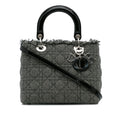 Dior Medium Cannage Tweed Lady Dior (SHG-7omg39)