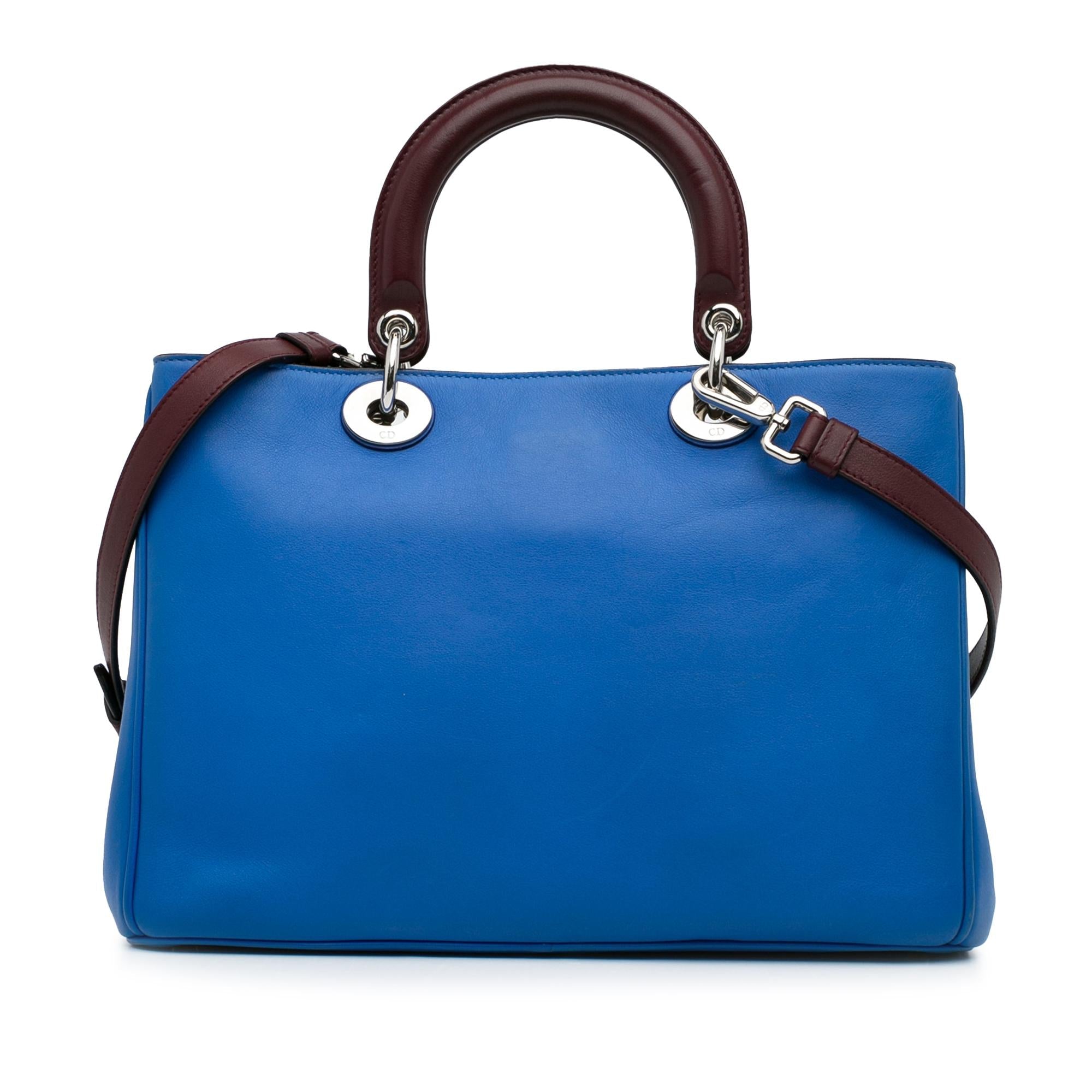 Dior Medium Embroidered Diorissimo Satchel (SHG-iJlPKD)