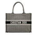 Dior Medium Houndstooth Embroidered Book Tote (SHG-g0s64t)