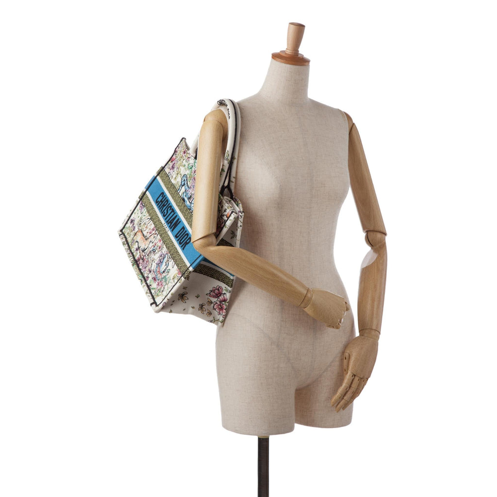 Dior Medium Latte Multicolor D-Constellation Book Tote (SHG-BjecvA)