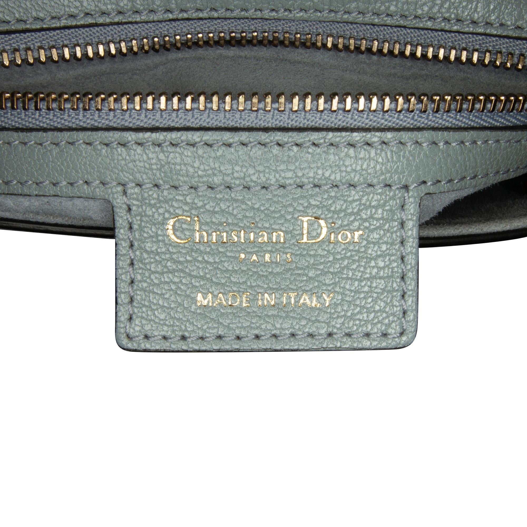 Dior Medium Leather Saddle Bag (SHG-rdD39t)