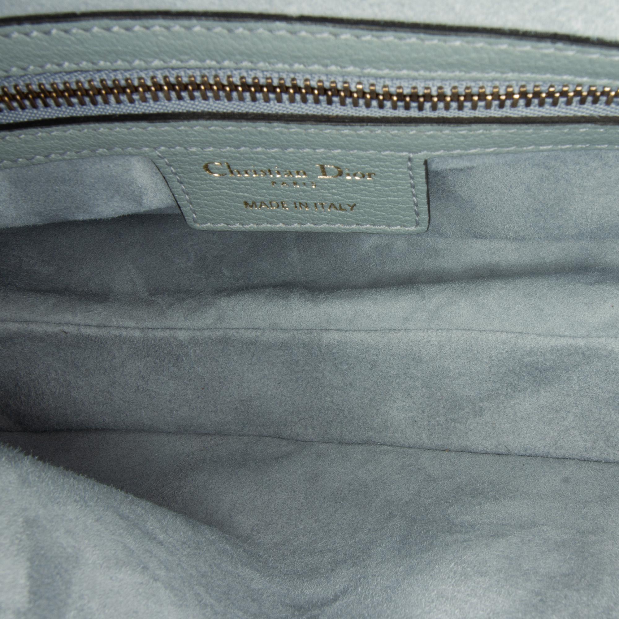 Dior Medium Leather Saddle Bag (SHG-rdD39t)