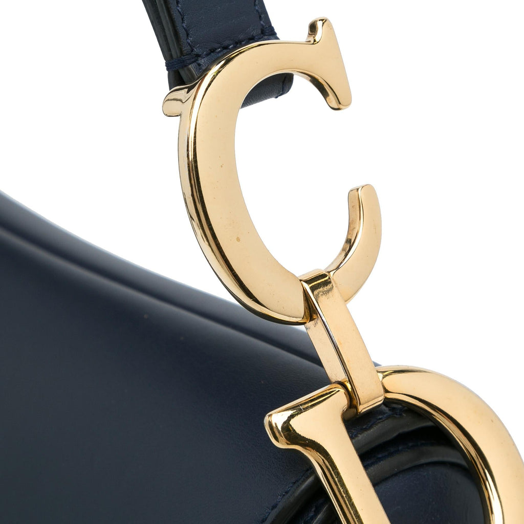 Dior Medium Leather Saddle Bag (SHG-cbSl9t)
