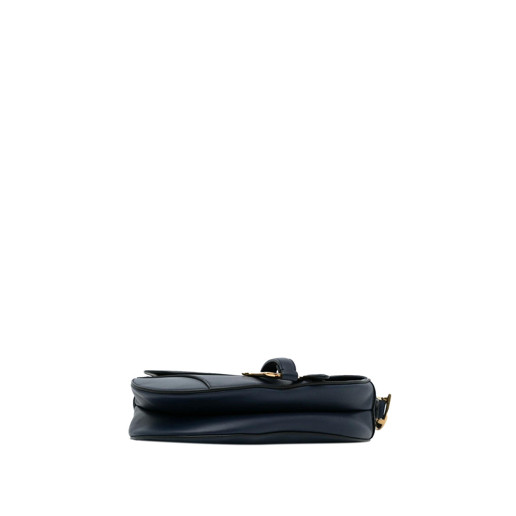 Dior Medium Leather Saddle Bag (SHG-cbSl9t)