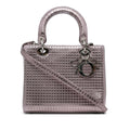 Dior Medium Metallic Microcannage Lady Dior (SHG-rFTqIT)