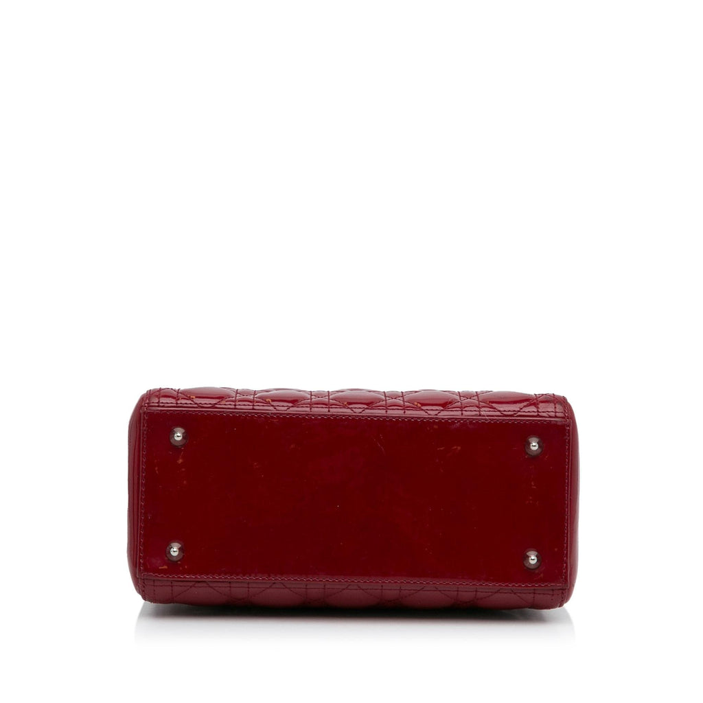 Dior Medium Patent Cannage Lady Dior (SHG-8YKOE0)