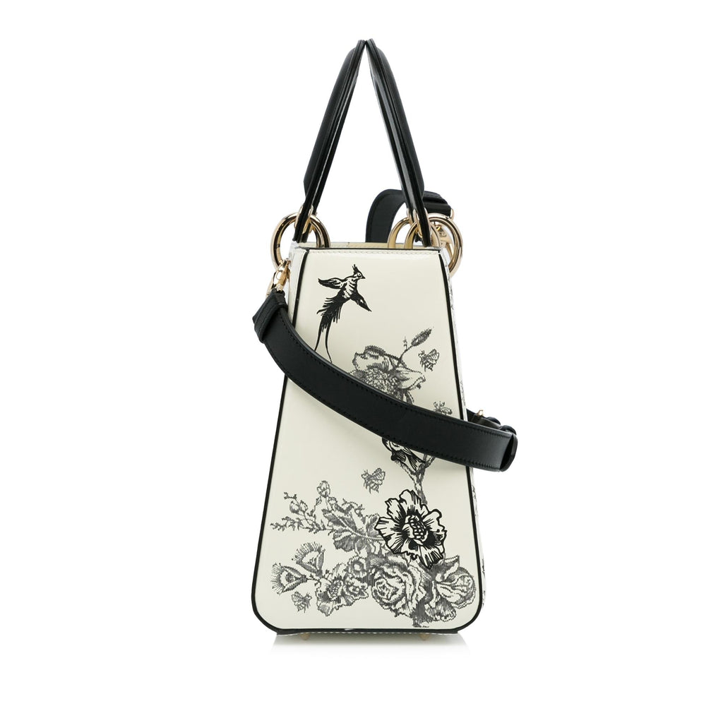 Dior Medium Patent Toile de Jouy Lady Dior (SHG-srQnuo)