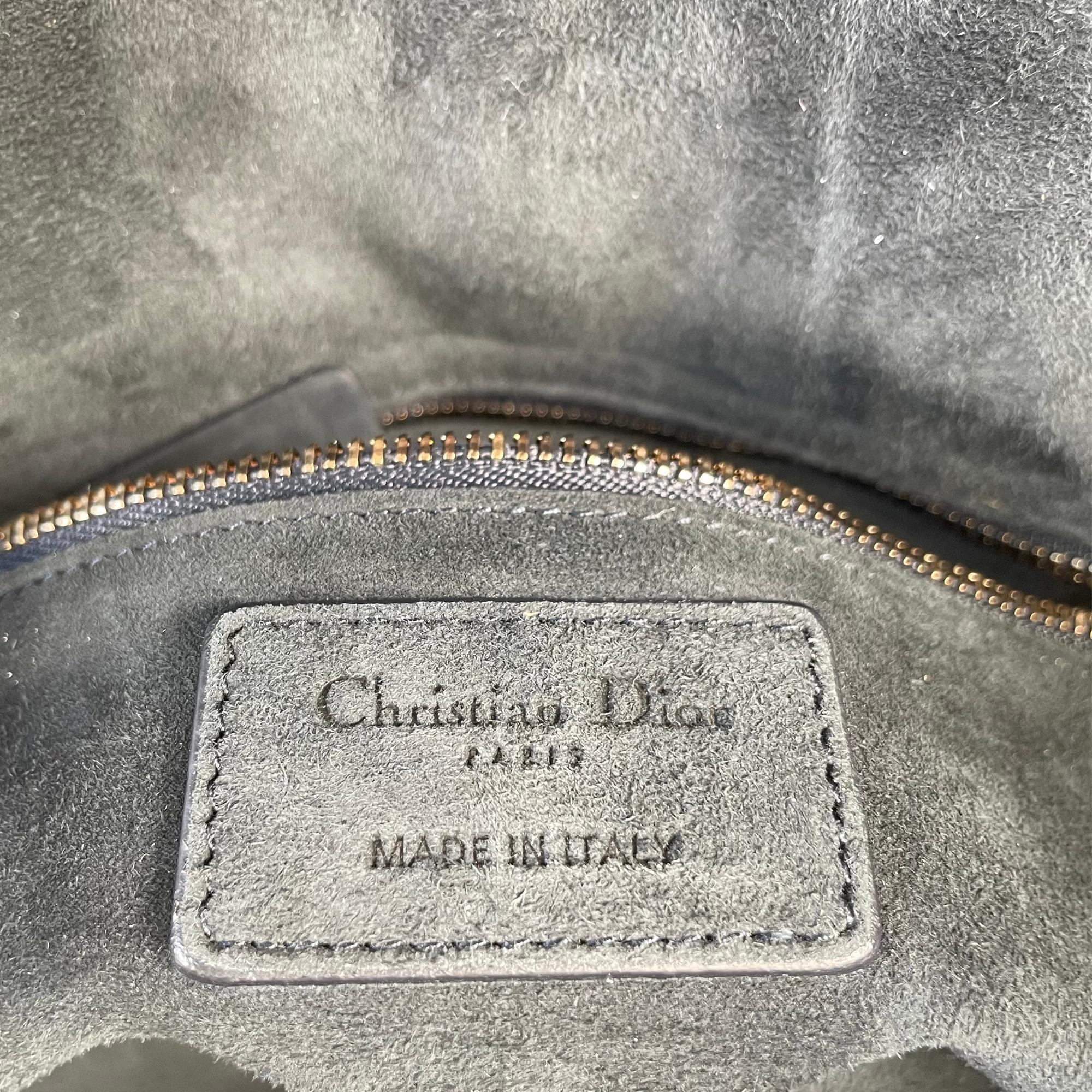 Dior Medium Studded Denim Supple Lady Dior (SHG-cNHN7T)