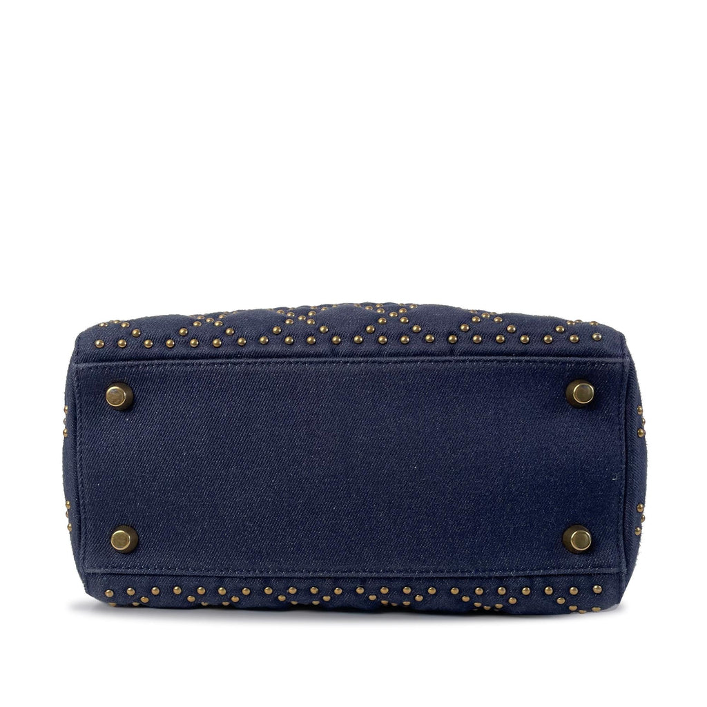 Dior Medium Studded Denim Supple Lady Dior (SHG-cNHN7T)