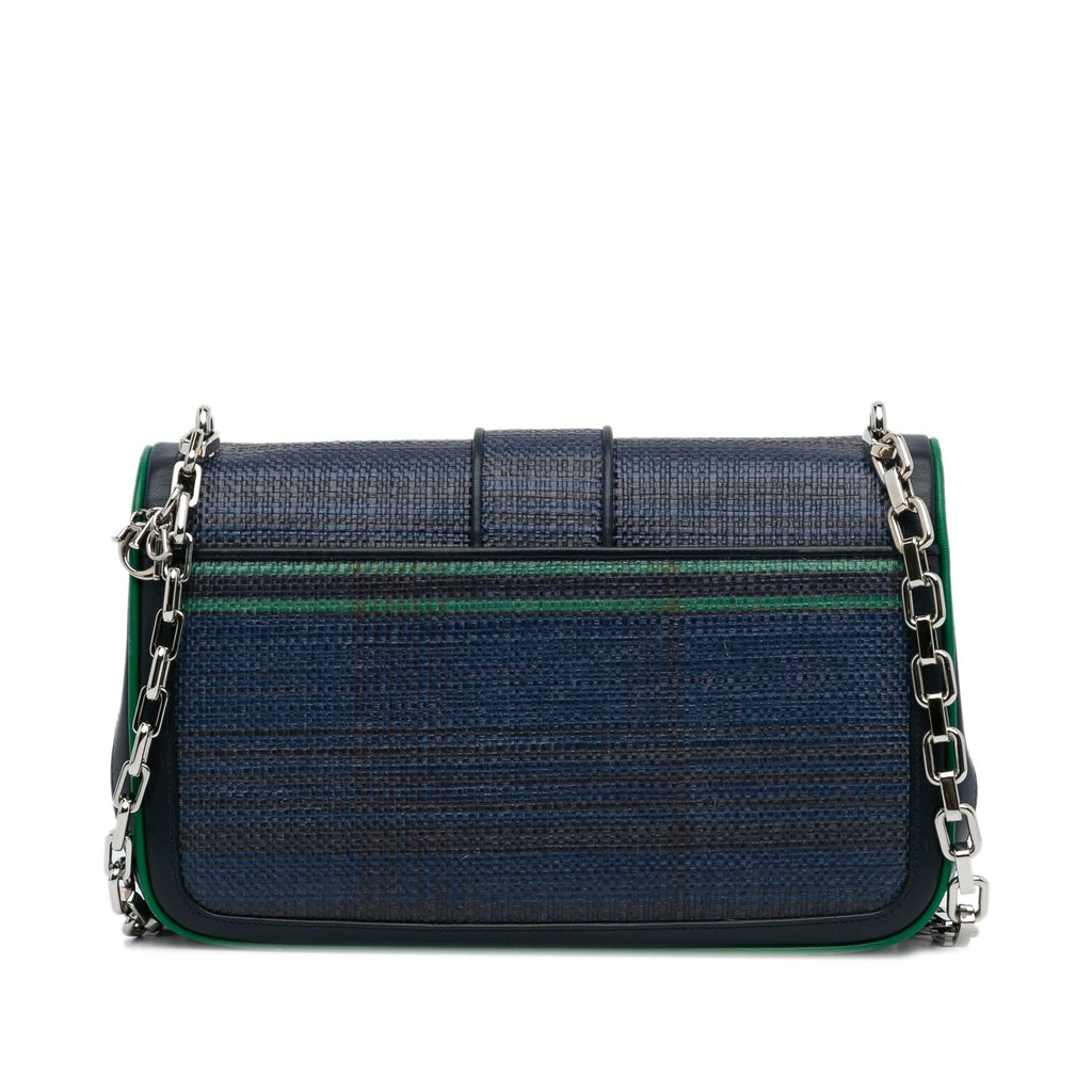 Dior Medium Tricolor Raffia Miss Dior Flap Bag (SHG-F8E2uQ)