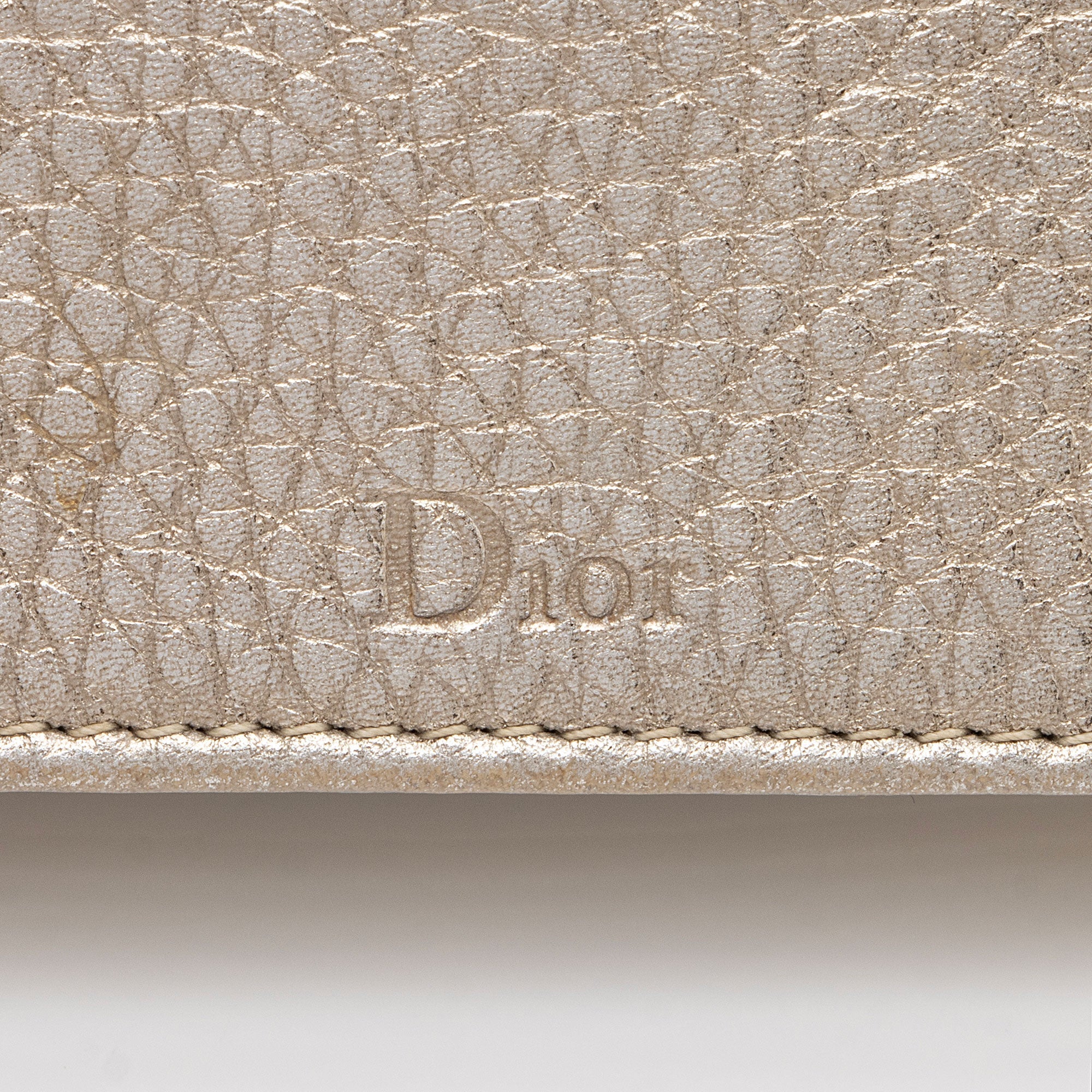 Dior Metallic Calfskin Diorama Wallet on Chain Bag (SHF-rpZnj7)