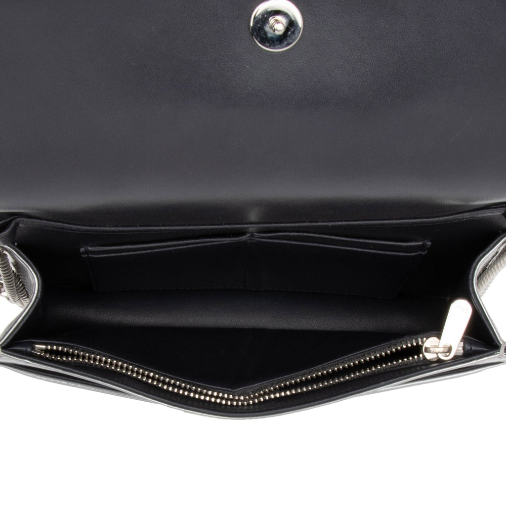 Dior Metallic Calfskin Micro Cannage Diorama Wallet on Chain Bag (SHF-BdR72M)