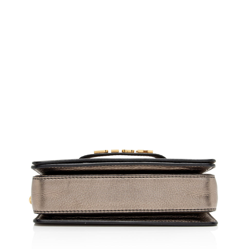 Dior Metallic Grained Calfskin Dio(R)evolution Flap Bag (SHF-ud74bp)