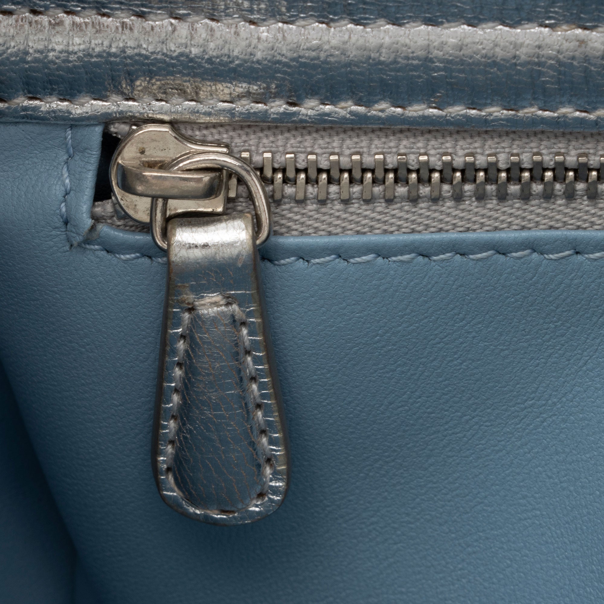 Dior Metallic Leather Lady Dior Small Tote (SHF-4YtjmZ)