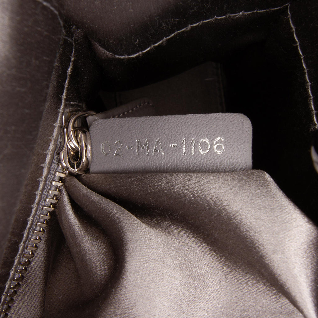 Dior Mini Beaded Satin Cannage Lady Dior (SHG-gwW3DC)