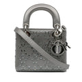 Dior Mini Beaded Satin Cannage Lady Dior (SHG-gwW3DC)