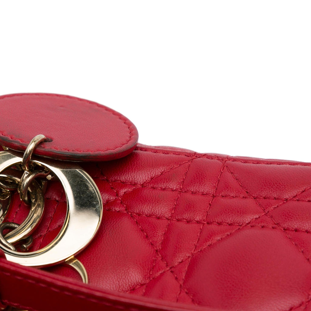 Dior Mini Cannage Lambskin Lady Dior (SHG-JGcyRi)