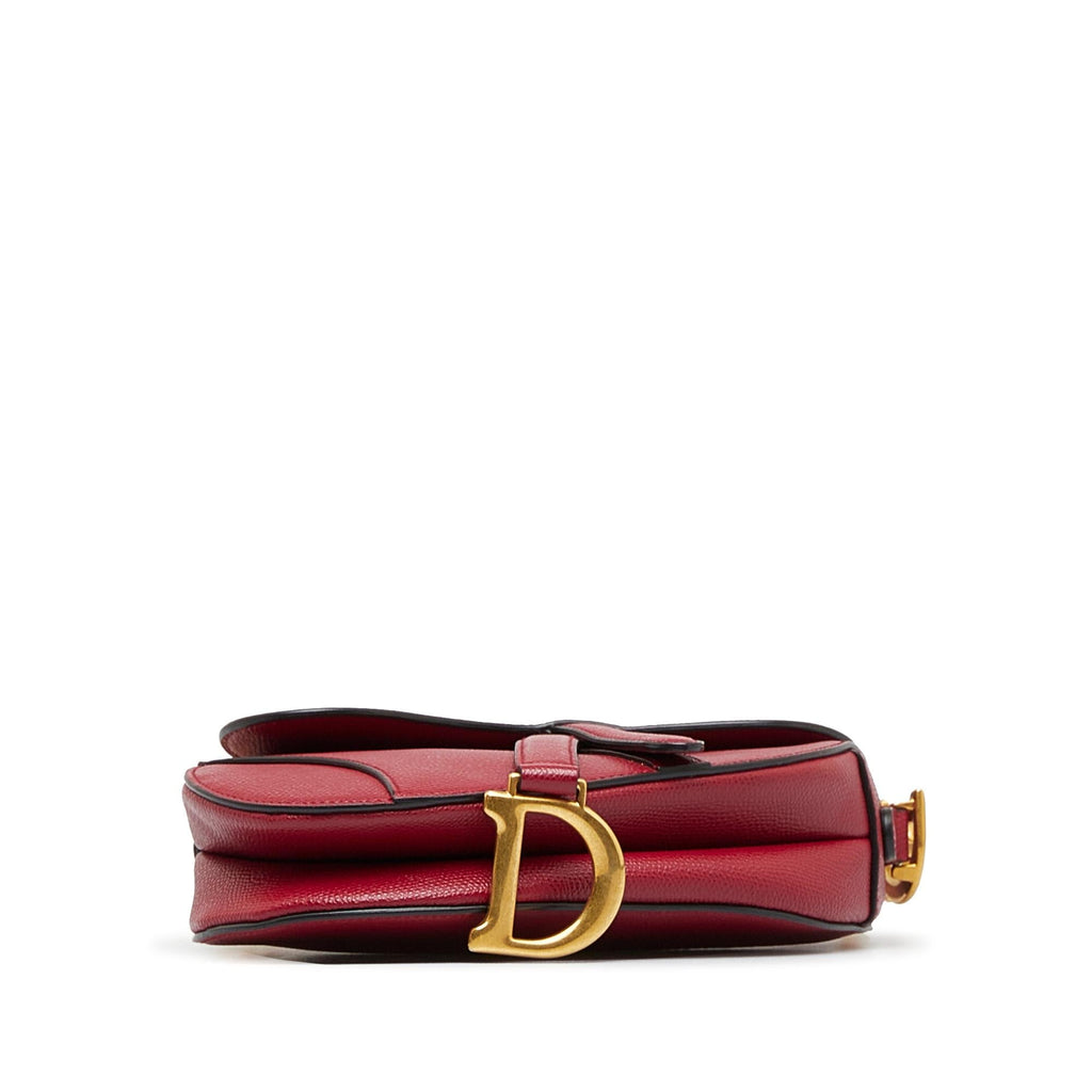 Dior Mini Leather Saddle Bag (SHG-n1dLDu)