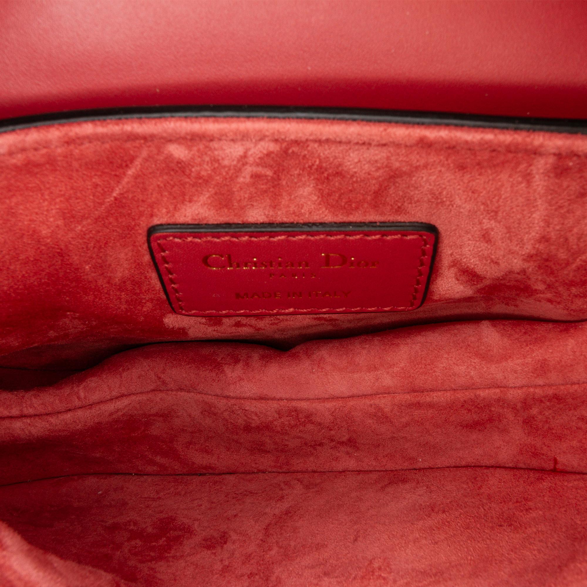 Dior Mini Leather Saddle Bag (SHG-iNrQ7F)