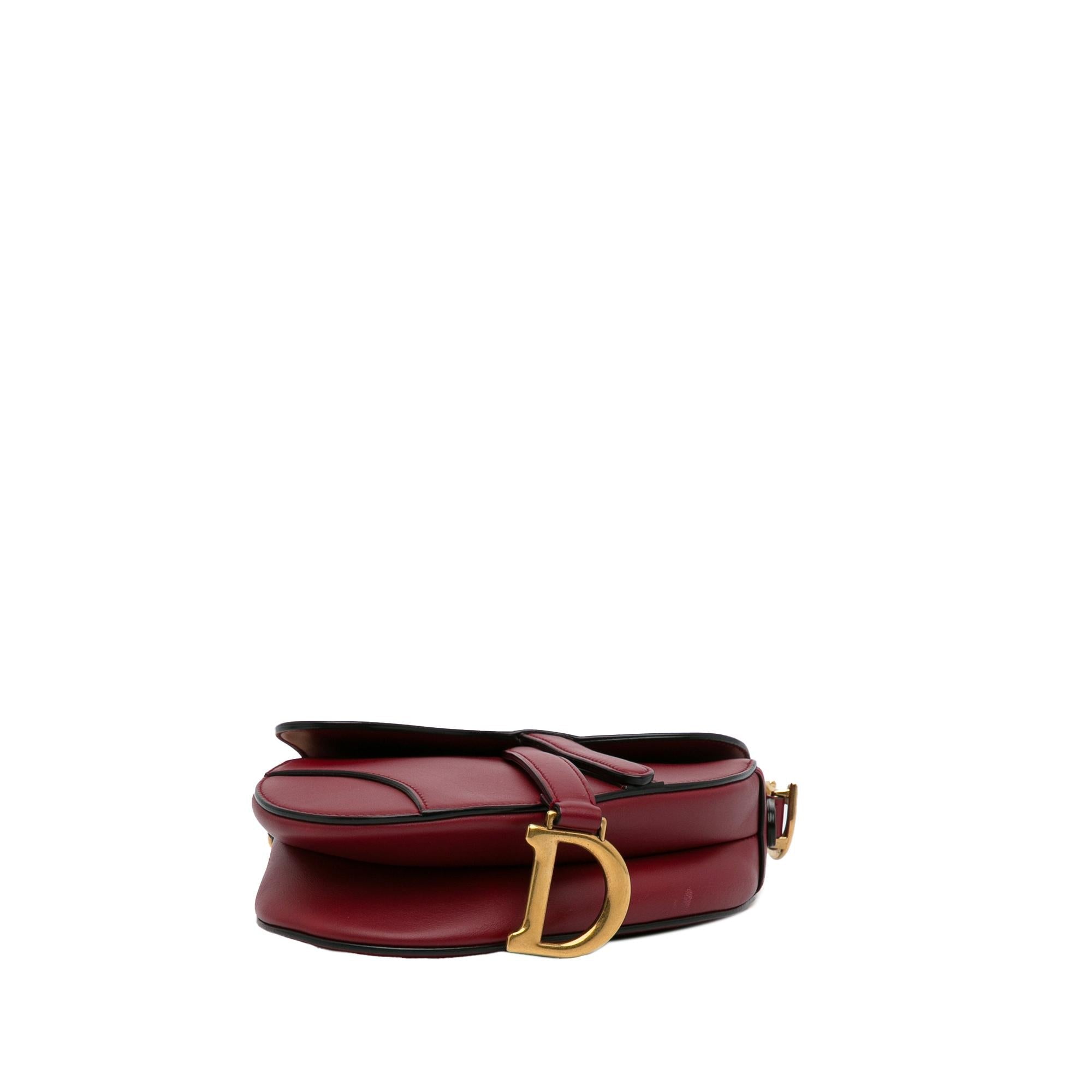 Dior Mini Leather Saddle Bag (SHG-1hjBOQ)