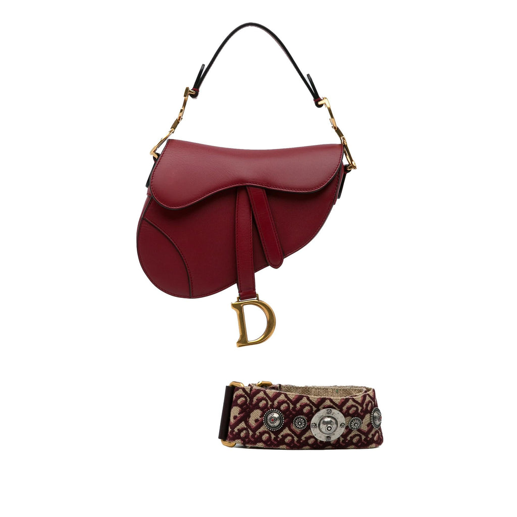 Dior Mini Leather Saddle Bag (SHG-1hjBOQ)