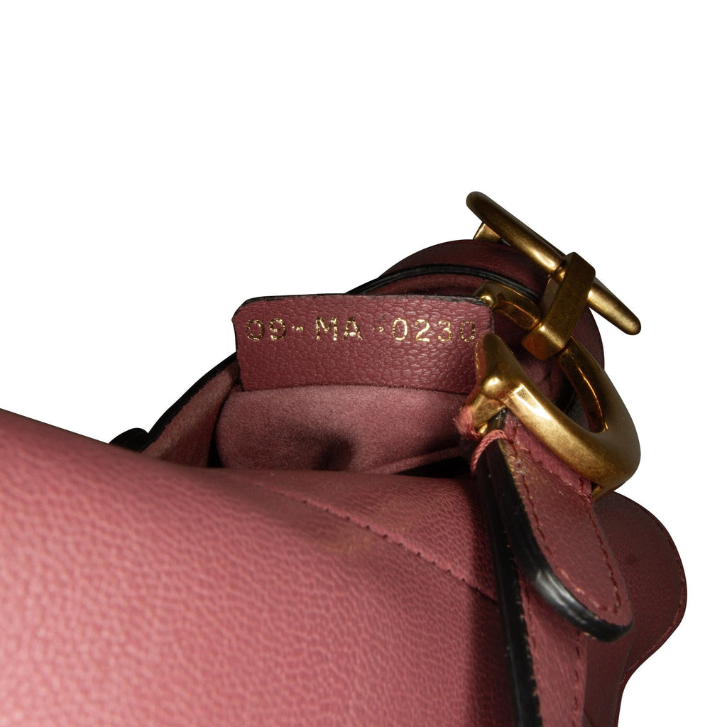 Dior Mini Leather Saddle Bag (SHG-WU9mOF)