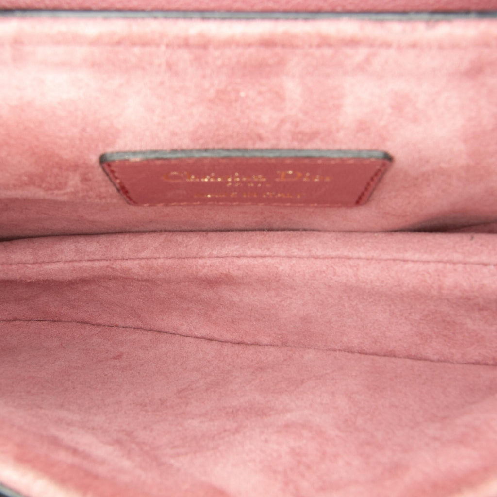 Dior Mini Leather Saddle Bag (SHG-WU9mOF)