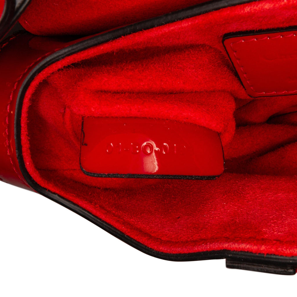 Dior Mini Saddle Patent Shoulder Bag (SHG-sOcB1B)