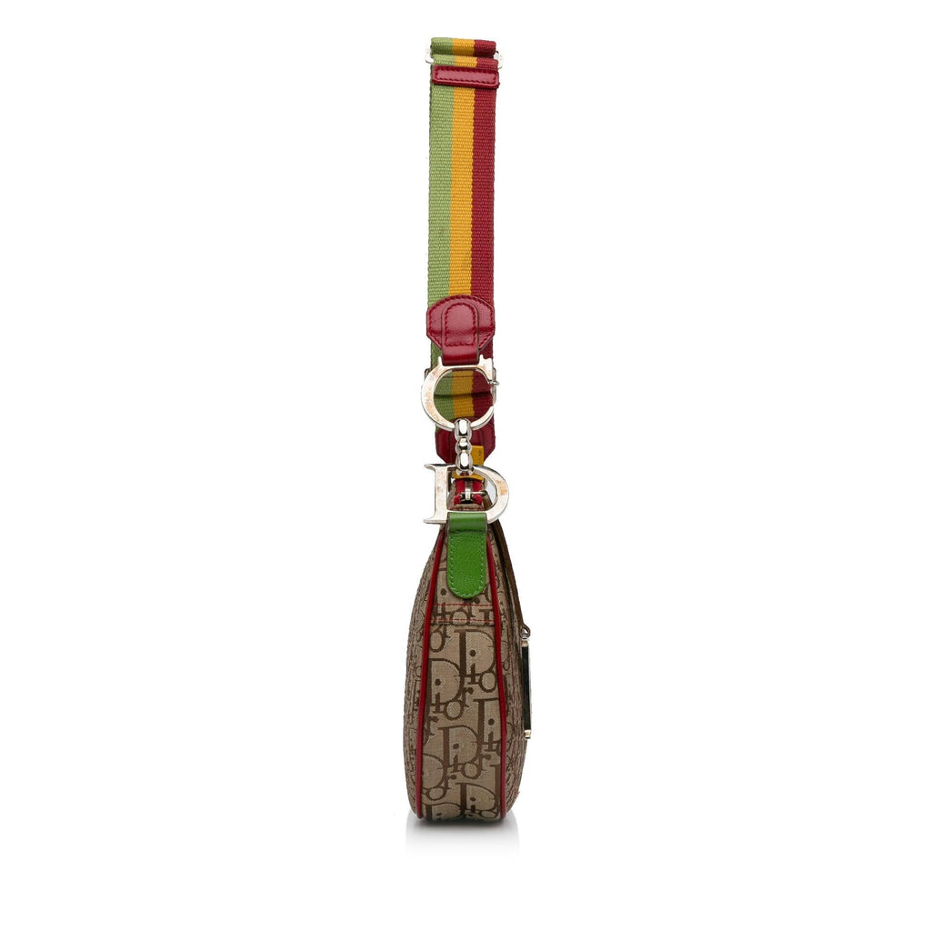 Dior Oblique Rasta Saddle Crossbody Bag (SHG-pMyYBN)