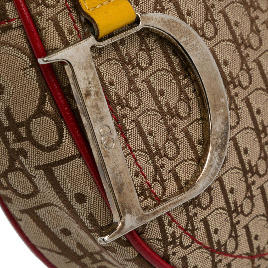 Dior Oblique Rasta Saddle Crossbody Bag (SHG-pMyYBN)