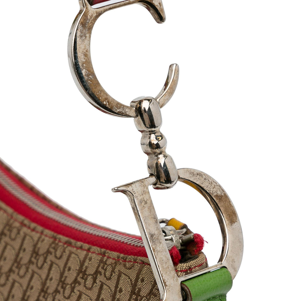 Dior Oblique Rasta Saddle Crossbody Bag (SHG-pMyYBN)