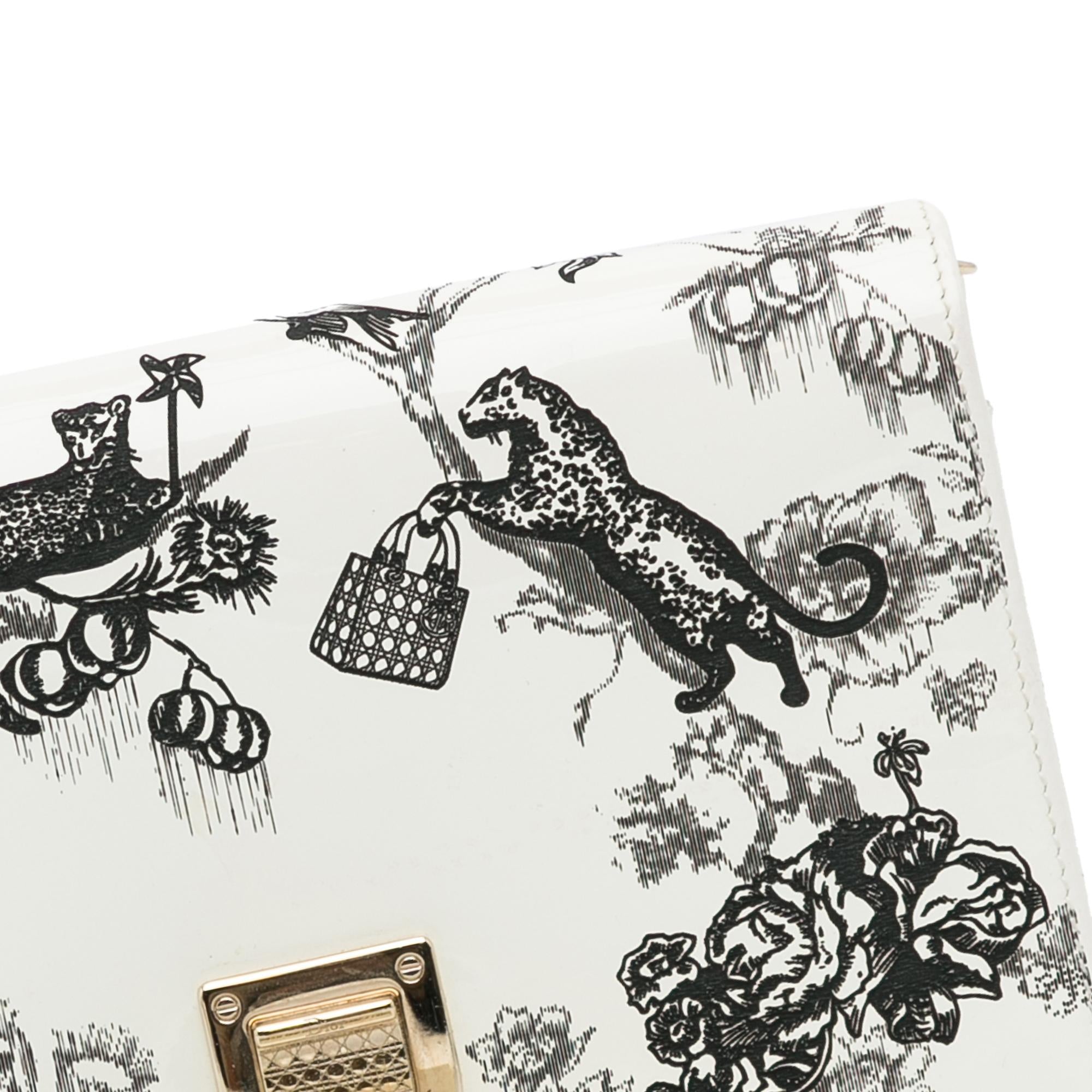 Dior Patent Diorama Toile de Jouy Clutch (SHG-RGybns)