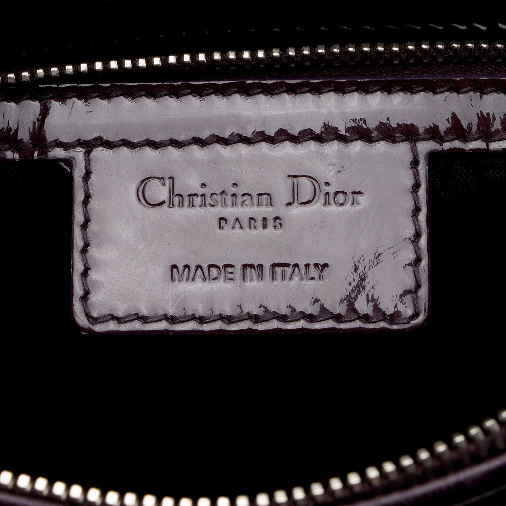 Dior Patent Leather Lady Dior Large Tote (SHF-5trAE8)