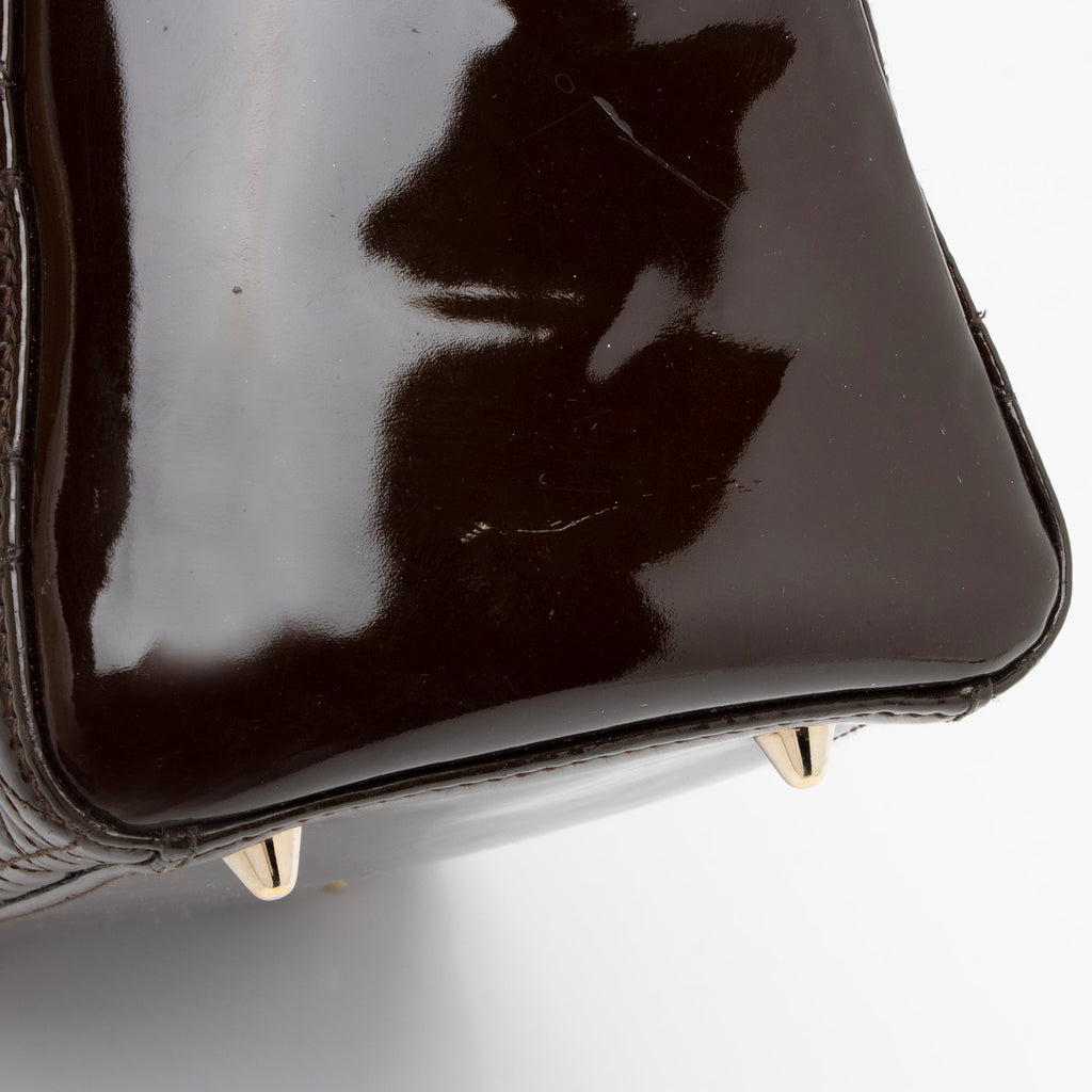 Dior Patent Leather Lady Dior Medium Tote (SHF-c6eBWA)