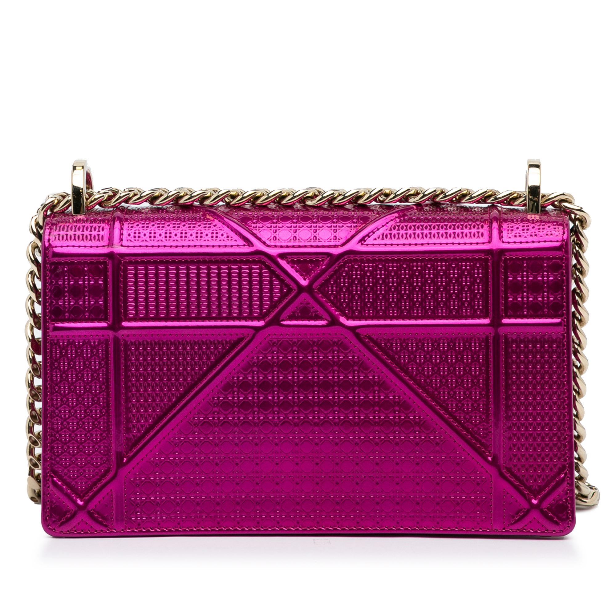 Dior Patent Microcannage Diorama Crossbody Bag (SHG-D2JEVN)