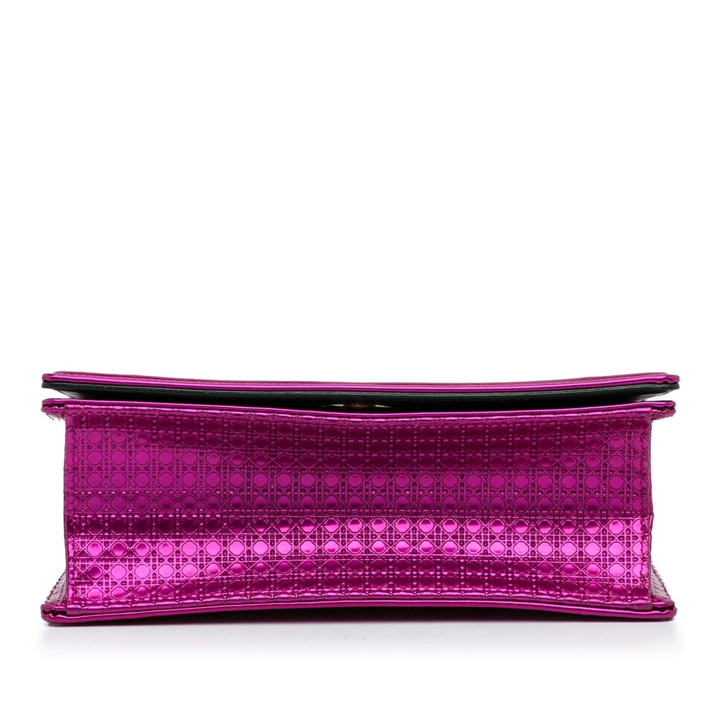 Dior Patent Microcannage Diorama Crossbody Bag (SHG-D2JEVN)
