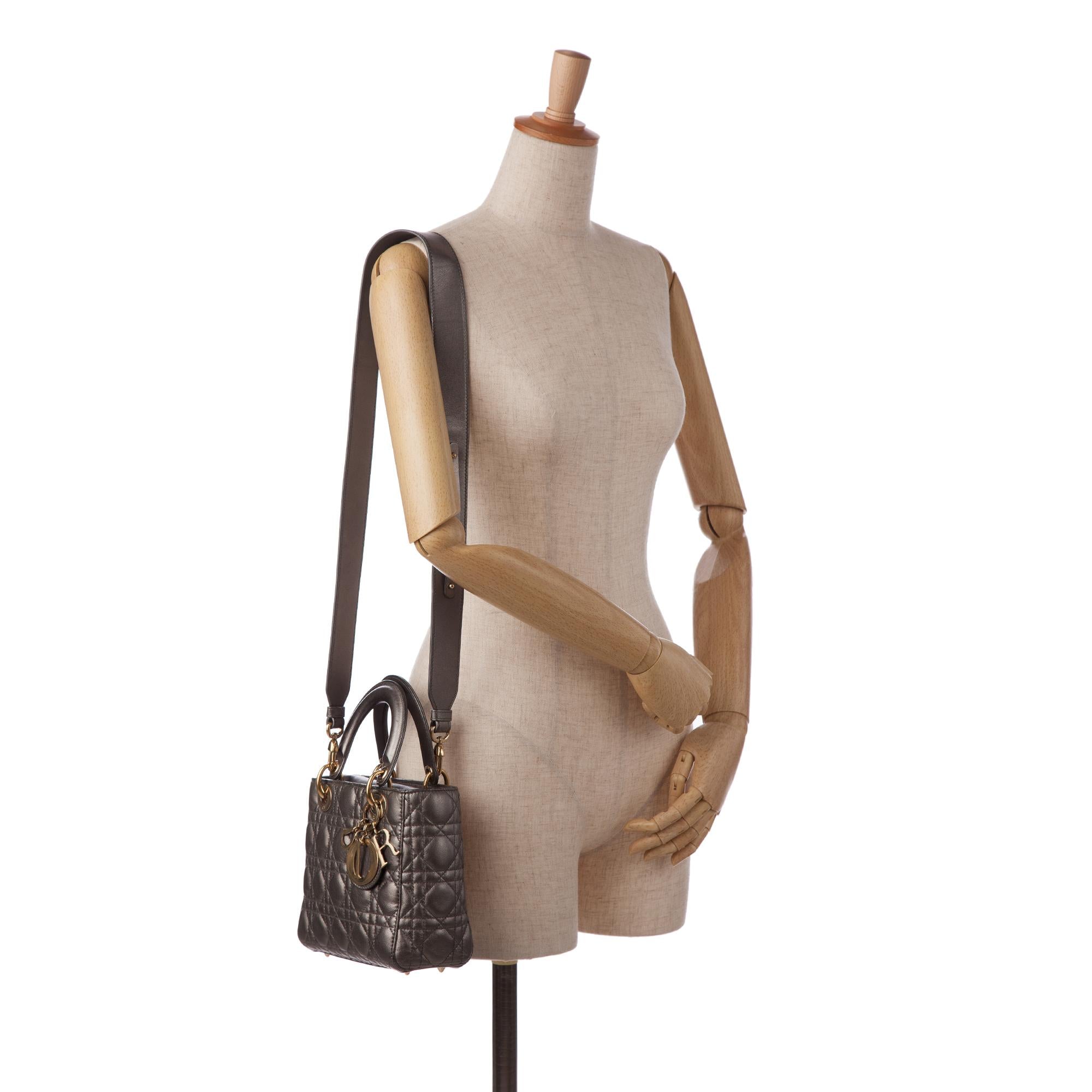 Dior Small Cannage Lady Dior (SHG-6OKgez)