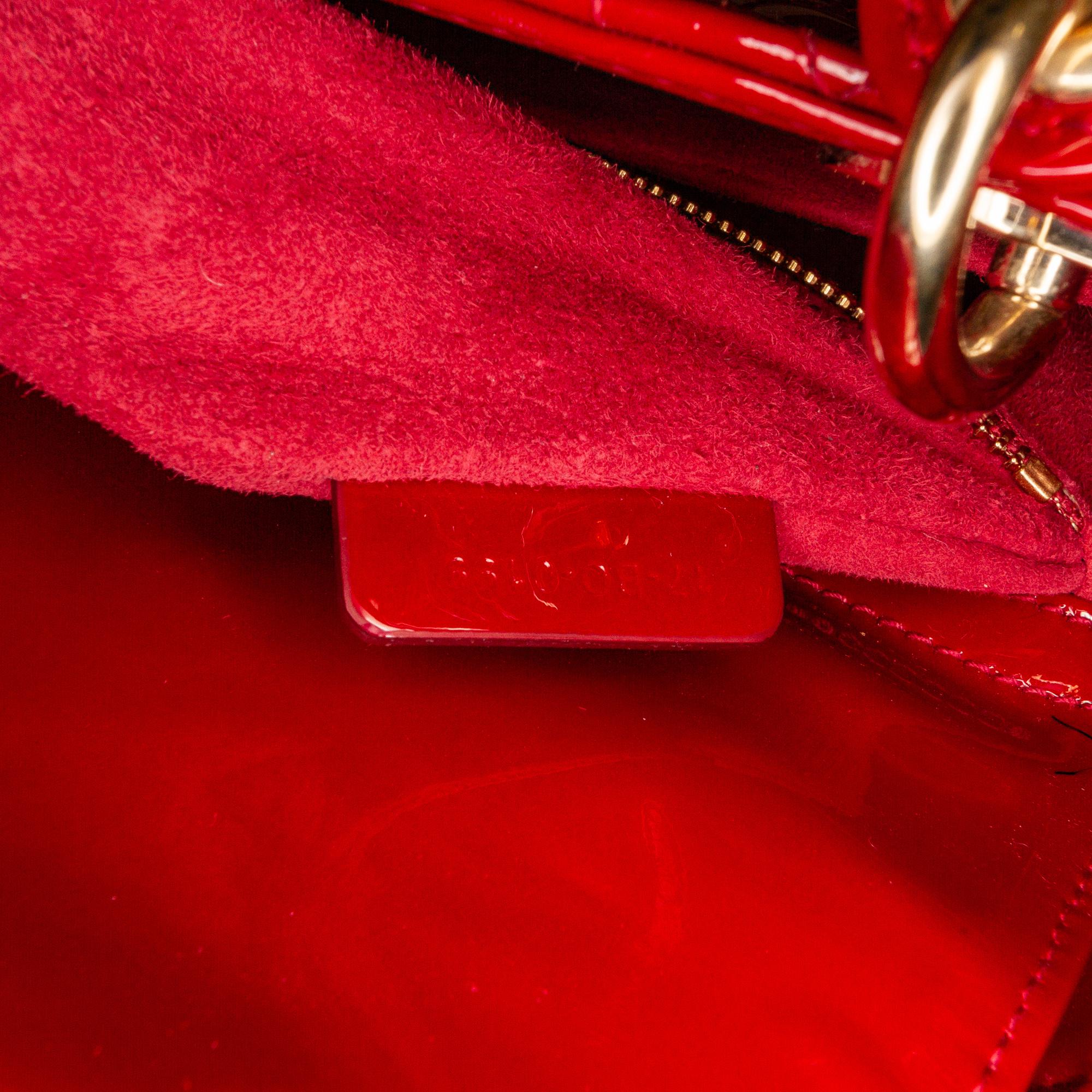 Dior Small Cannage Patent Lady Dior (SHG-KCFGD4)