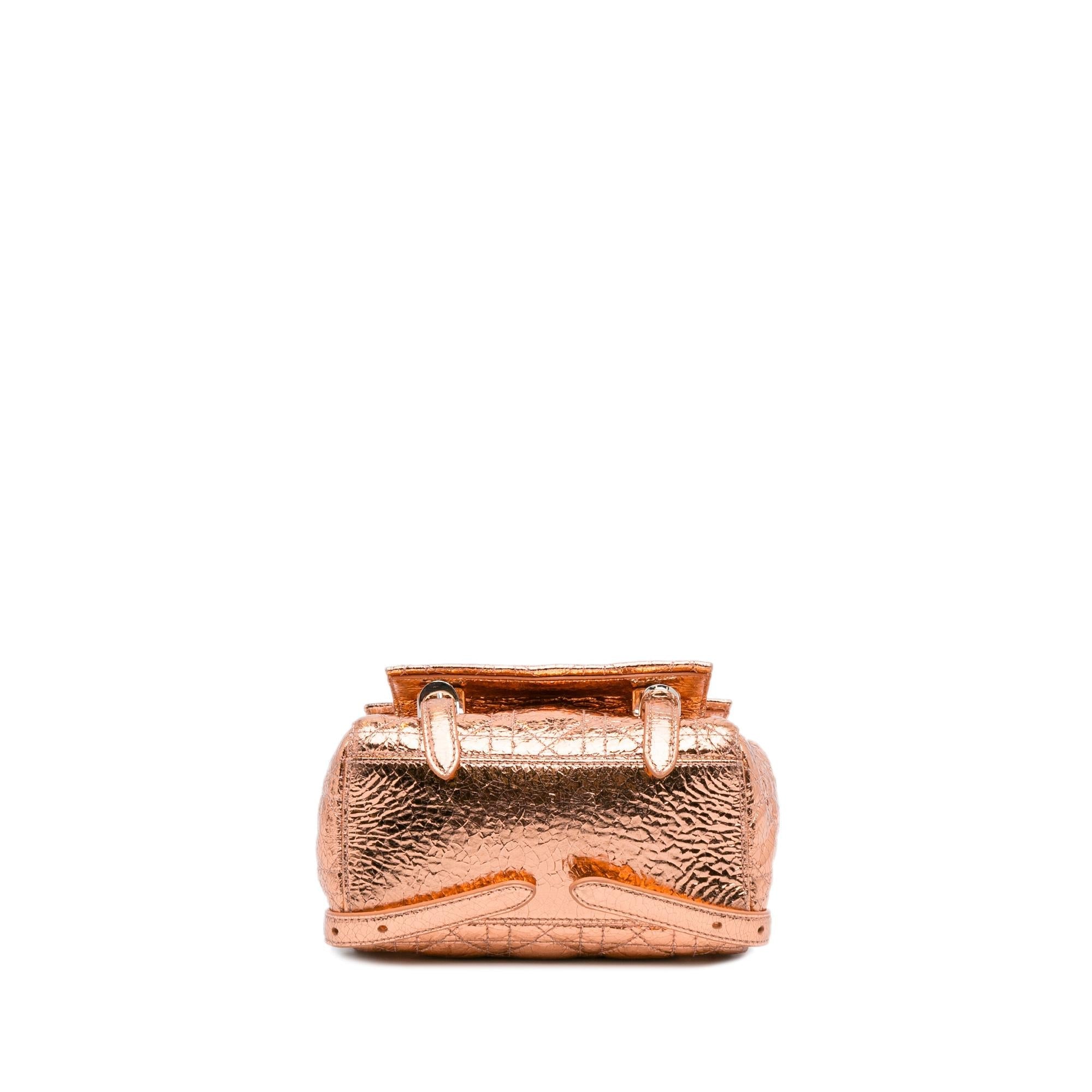 Dior Small Metallic Cannage Stardust Backpack (SHG-Ep0Yhg)