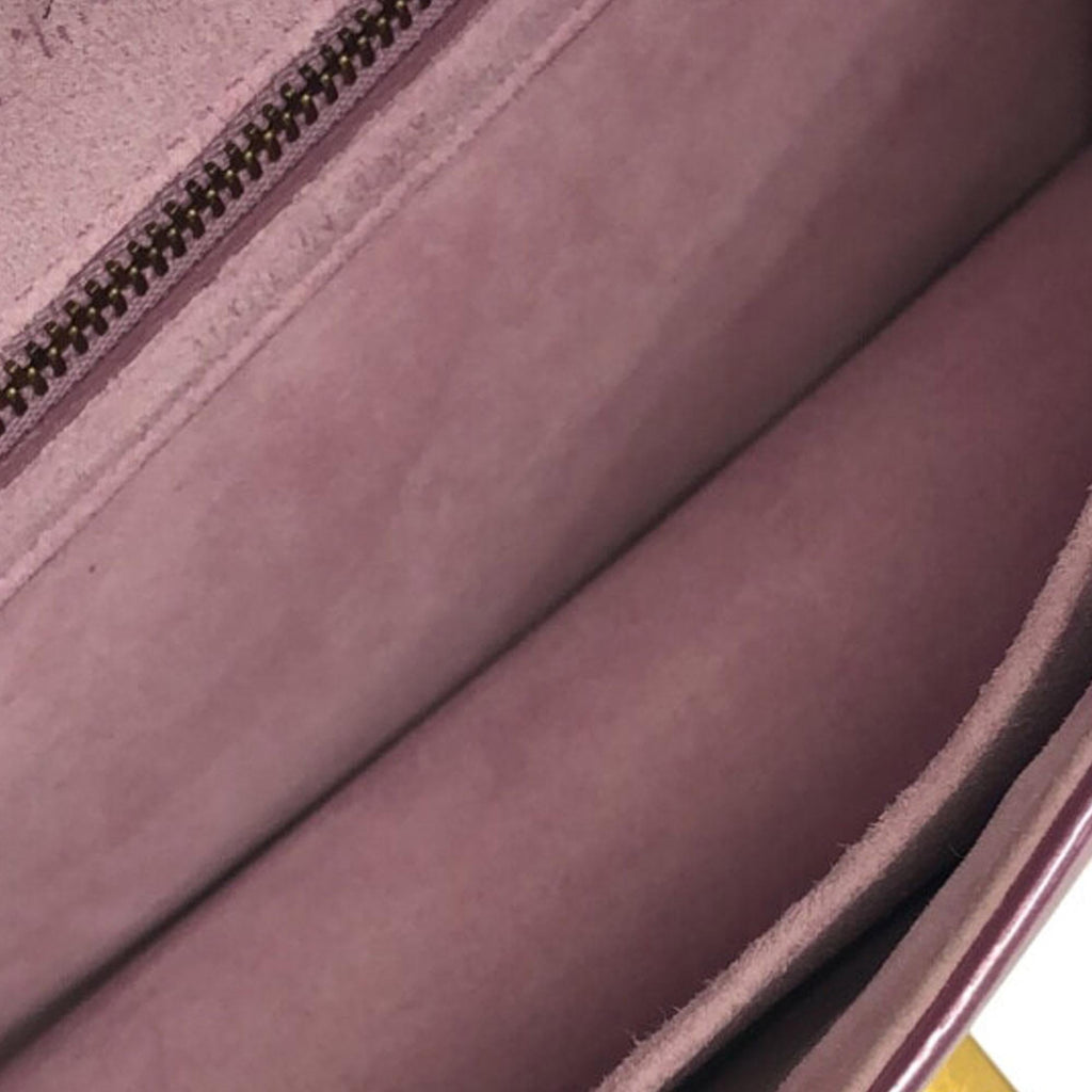 Dior Small Studded Metallic Patent Diorama Flap (SHG-d9sLuM)