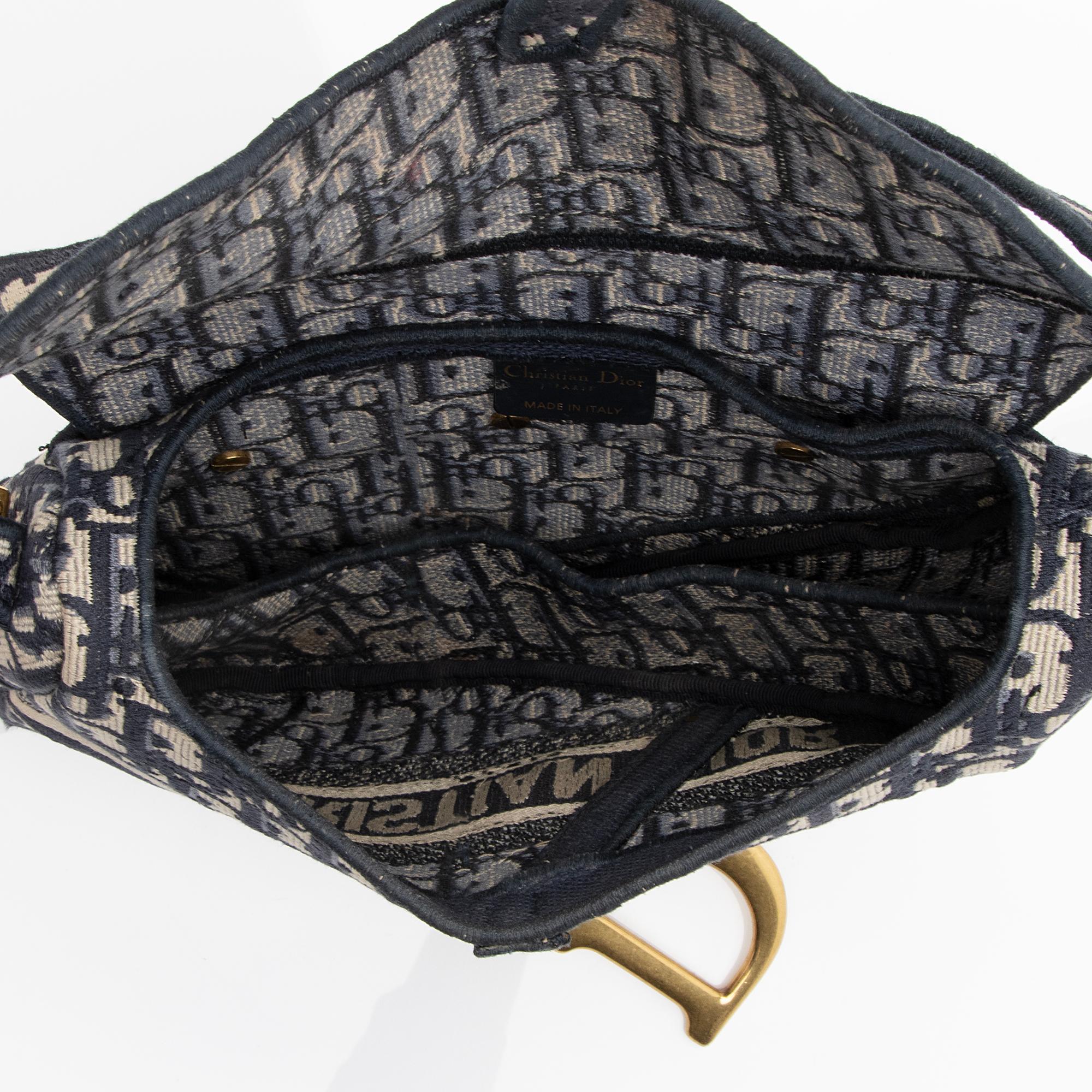 Dior Oblique Saddle Bag (SHF-23383)