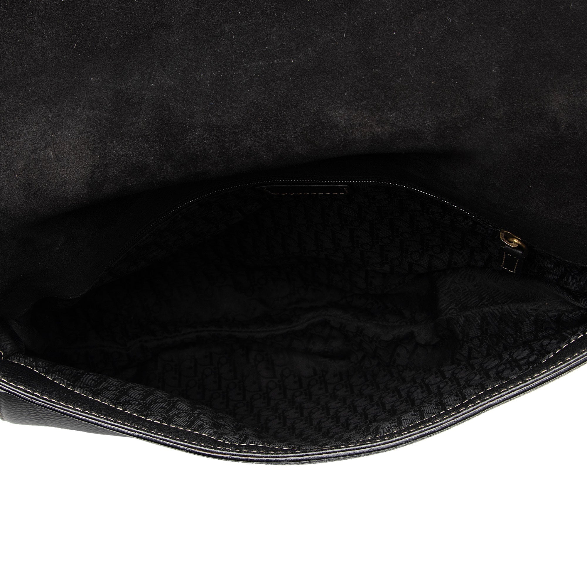 Dior Vintage Leather Baudrier Saddle Bag (SHF-uAI7sS)