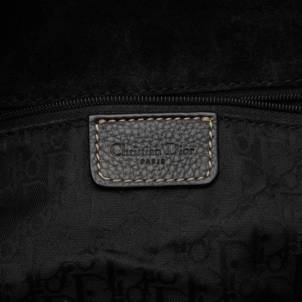 Dior Vintage Leather Baudrier Saddle Bag (SHF-uAI7sS)